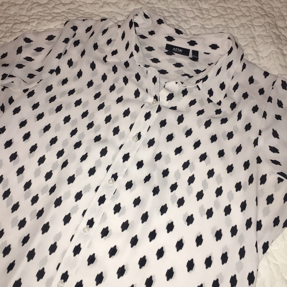 Black and White blouse